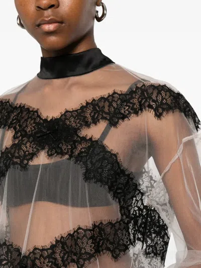 Viktor & Rolf Bluse Mit Spitzenborten In Multi