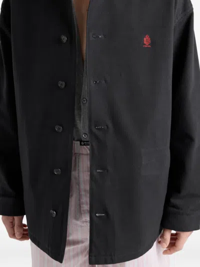 Prada Cotton Jacket In Black