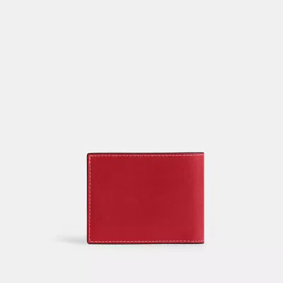 Coach Slim Billfold Wallet In Red