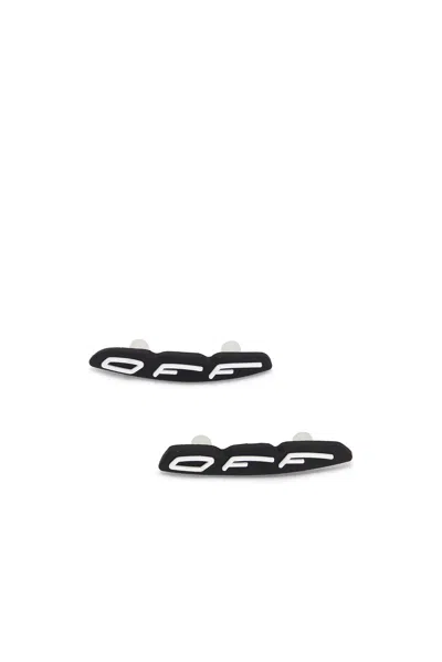 Off-white Black Polyester Athletic Sneakers In Multi
