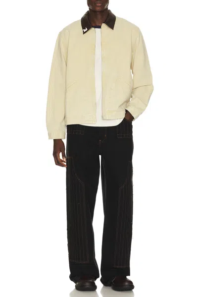Pas Une Marque Distressed Patch Carpenter Pants In Black