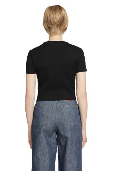 Fendi Jersey T-shirt In Black