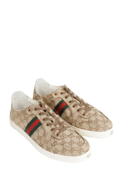 Gucci Stretch Gg Canvas Low-top Sneakers In Multi