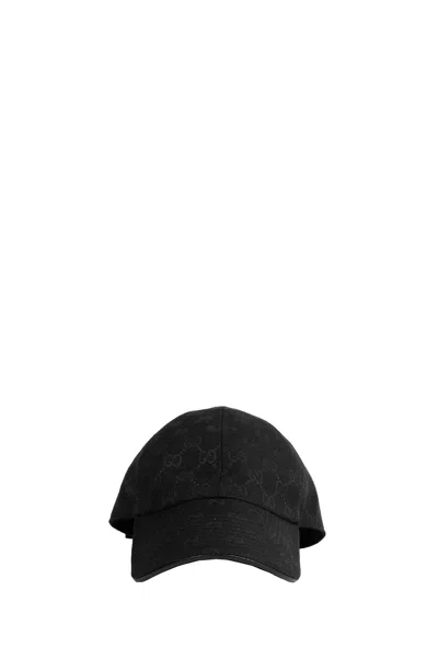 Gucci Versatile Adjustable Cap With Curved Brim In Black