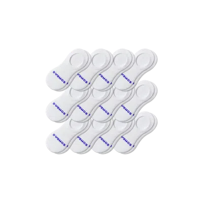 Bombas All Sport Cushioned No Show Sock 12-pack In White