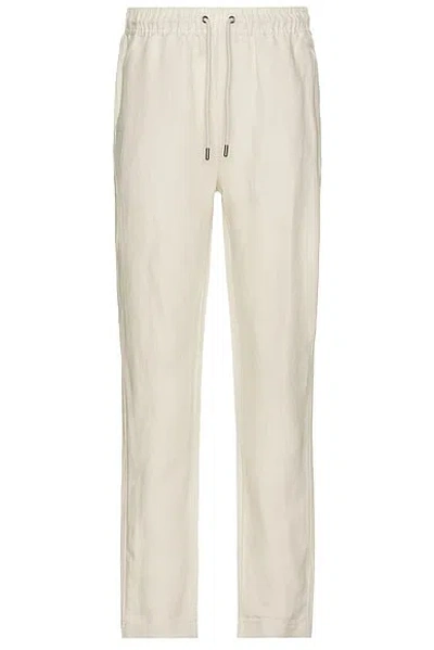 Onia Air Linen Pull-on Pants In White