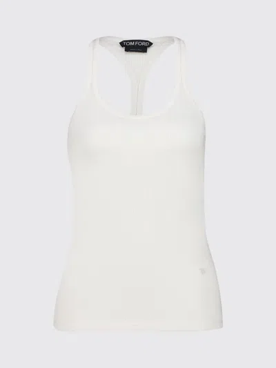 Tom Ford Silk Blend Top In White