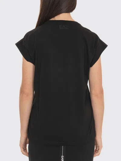 Ea7 Crew Neck Top In Black