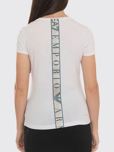 Ea7 Logo-print T-shirt In White