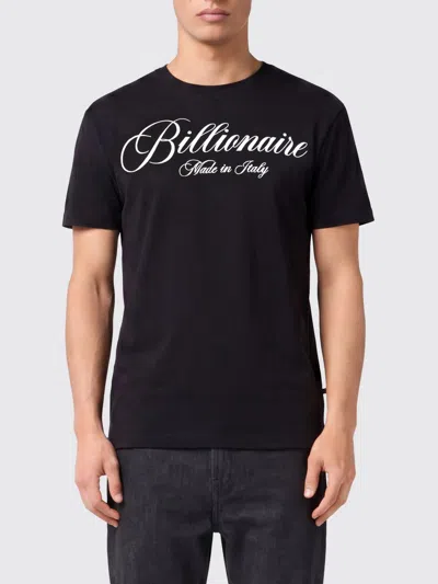 Billionaire Round Neck T-shirt Signature Men In Multi
