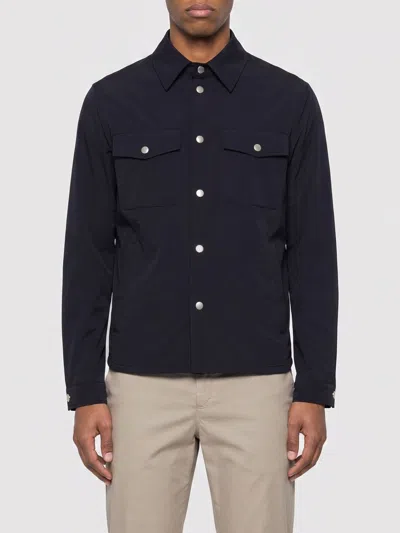 Lardini Button-fastening Flap-pocket Jacket In Blue