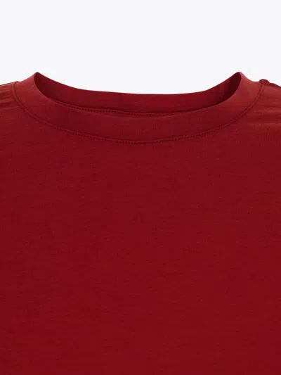 Totême Toteme Classic Long Sleeve T-shirt In Red