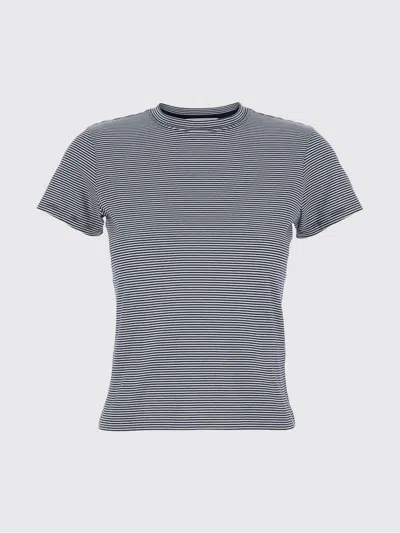 Frame Striped T-shirt In Black