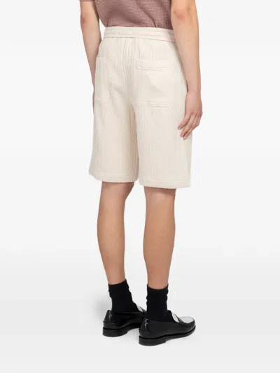 Minimum Raylan Drawstring Crinkled-finish Shorts In Neutral