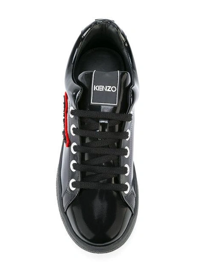 Shop Kenzo Signature Sneakers In Black