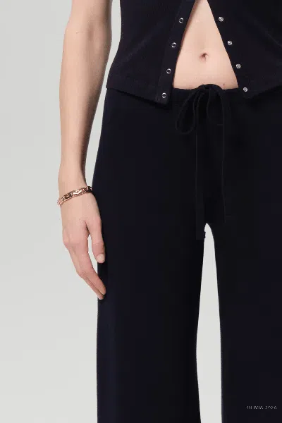 Agolde Nora Pull-on Pant In Navy In Black