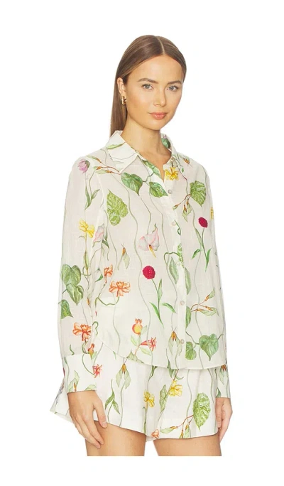 Cara Cara Relaxed 롱슬리브 셔츠 In White