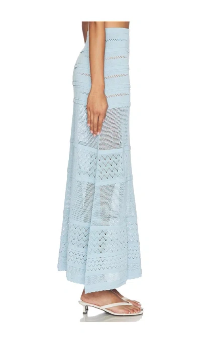 Devon Windsor Yasmin 맥시 스커트 In Blue
