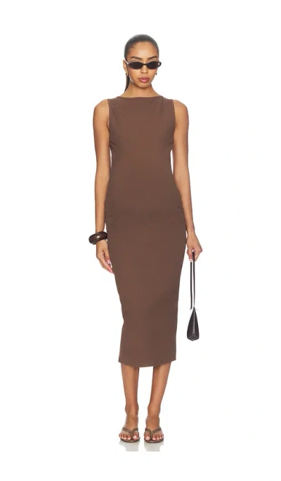 Bumpsuit 미디 원피스 In Brown