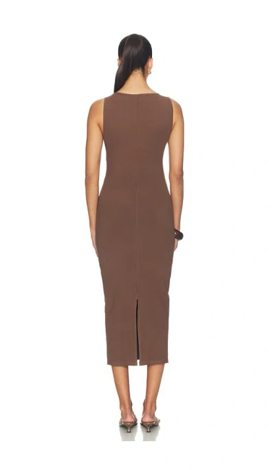 Bumpsuit 미디 원피스 In Brown