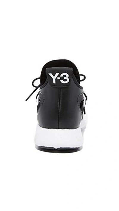 Shop Y-3 Elle Run Boost Sneakers In Черный/белый