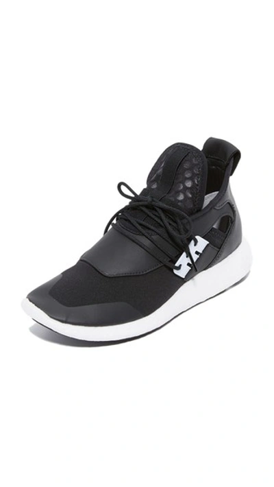 Shop Y-3 Elle Run Boost Sneakers In Черный/белый