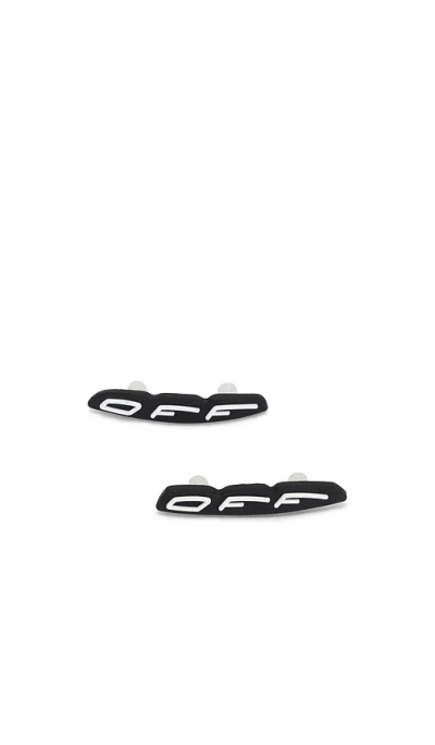Off-white Black Polyester Athletic Sneakers In Black