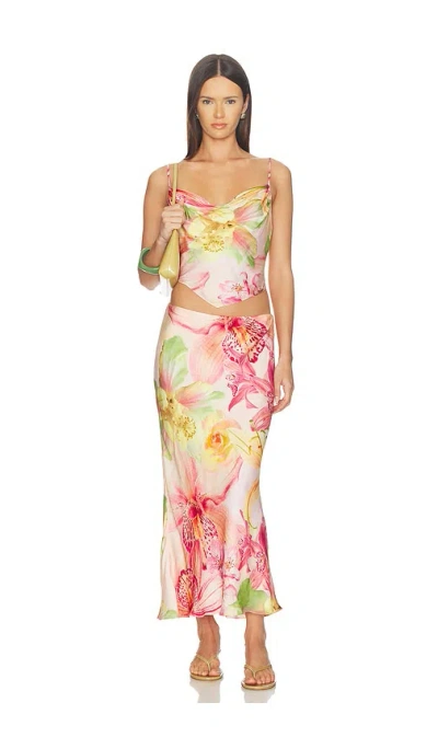 Rococo Sand Midi Skirt 미디 스커트 In Multi