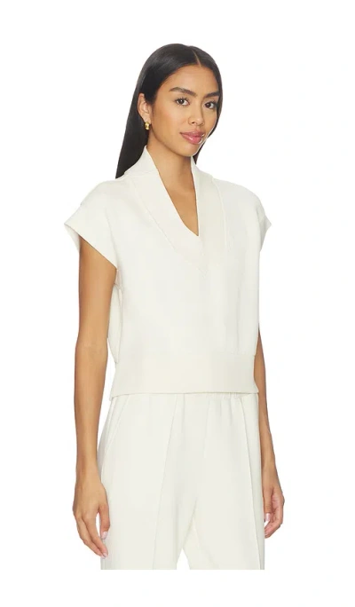 Varley Gracee 브이넥 탱크탑 In White