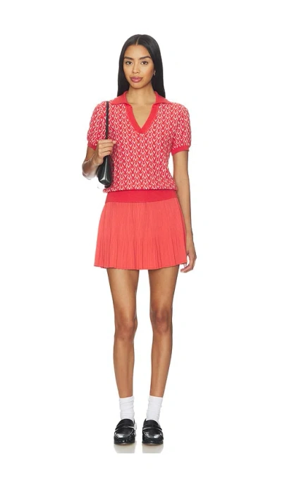Varley Davina 하이 라이즈 스코트 In Red