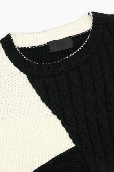 Rta Aimee Knit Sweater In Black