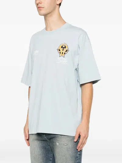 Off-white Logo-print T-shirt In Blue