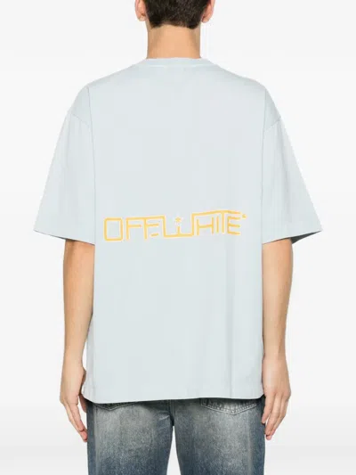 Off-white Logo-print T-shirt In Blue
