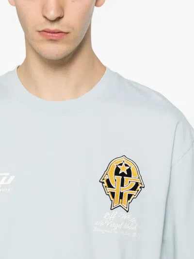 Off-white Logo-print T-shirt In Blue