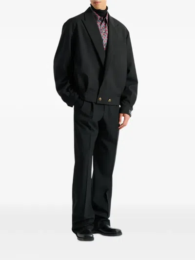 Balmain Wool 2-button Jacket In Black