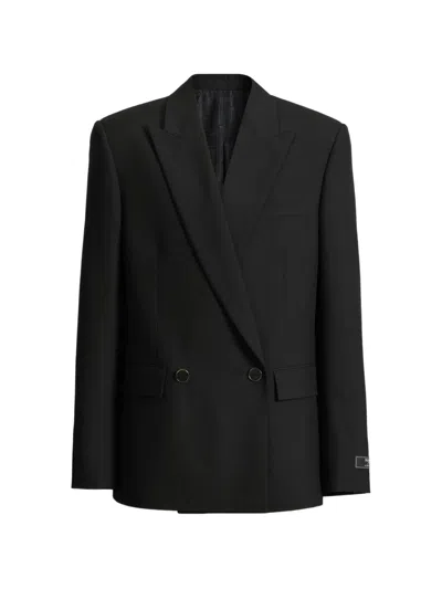 Balmain Wool 2-button Jacket In Black