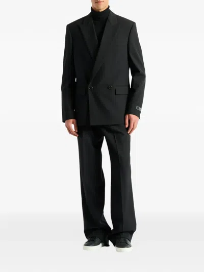 Balmain Wool 2-button Jacket In Black