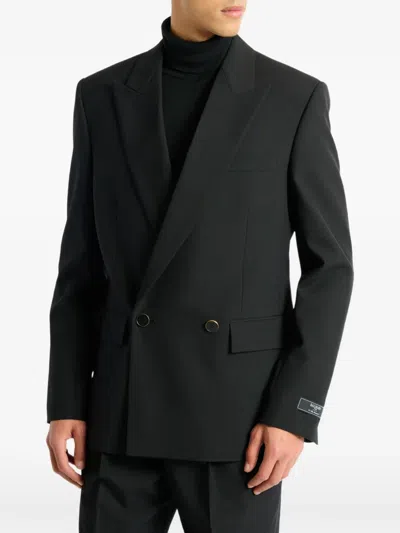 Balmain Wool 2-button Jacket In Black