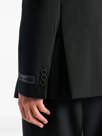 Balmain Wool 2-button Jacket In Black