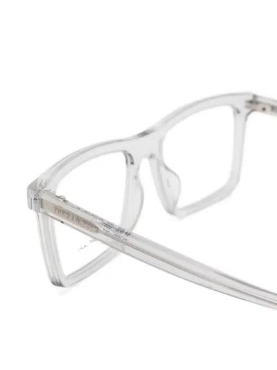 Saint Laurent Rectangle-frame Glasses In White