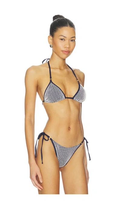L*space Lspace Banningtextured Triangle Bikini Top In Multi