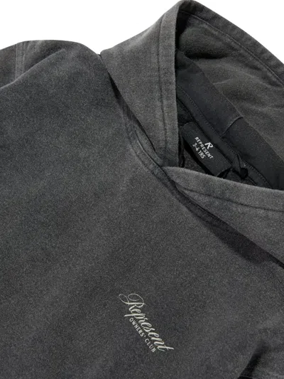 Represent Mini Owners Club Script Washed-effect Hoodie In Multi