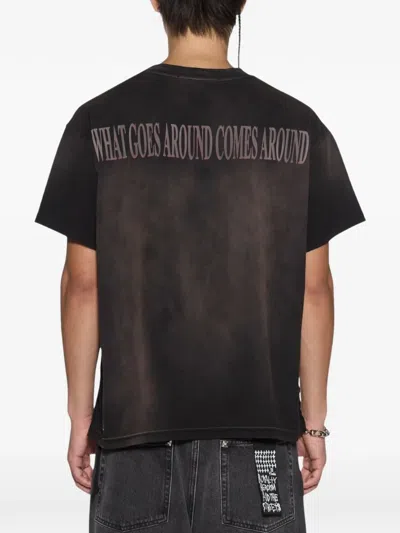 Ksubi H.w.r Sid Sun-faded T-shirt In Black