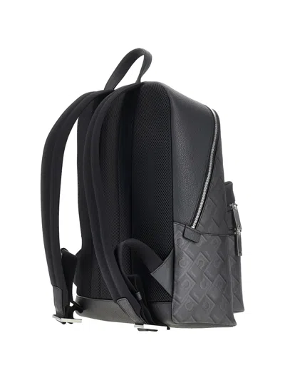 Ferragamo Gancini Monogram Backpack In Gray