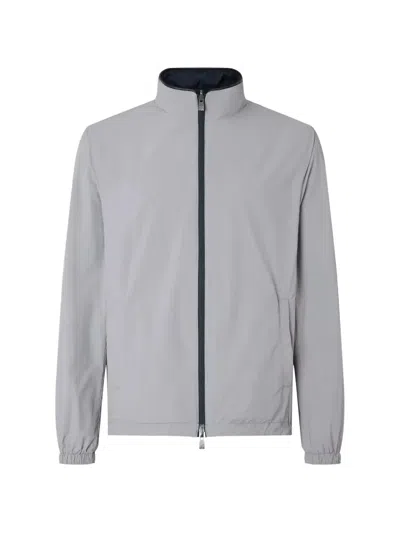 Corneliani Blue Ultra Light Technical Fabric Jacket In Blue