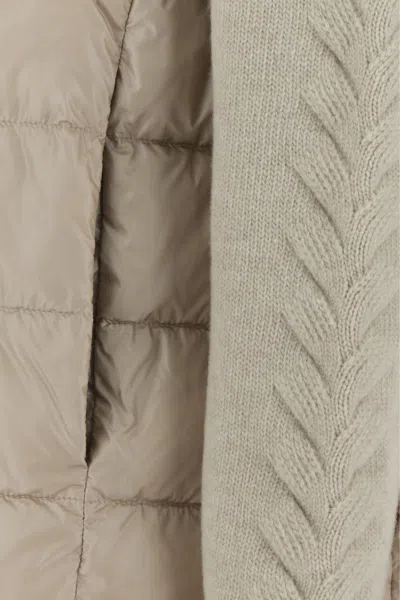 Herno Sand Nylon Down Jacket In Neutral