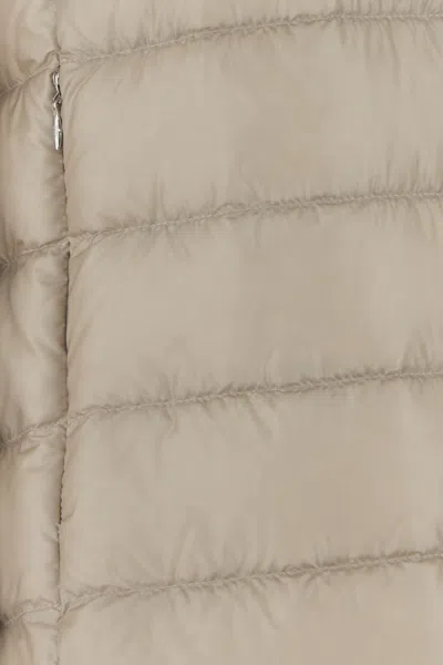 Herno Sand Nylon Down Jacket In Neutral