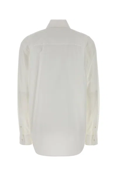 The Row White Regular Solid Shirt In White