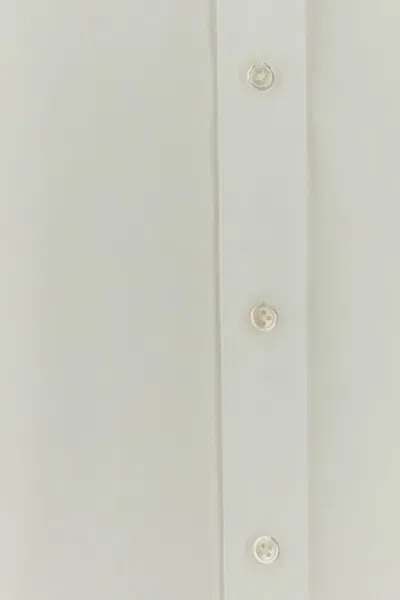 The Row White Regular Solid Shirt In White