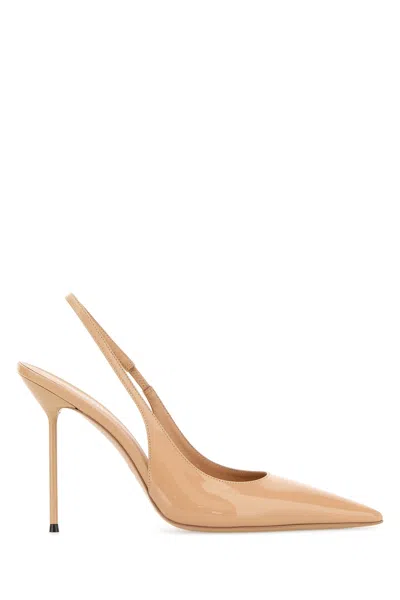 Paris Texas Lidia Slingback Pumps Pointed Toe Stiletto In Brown